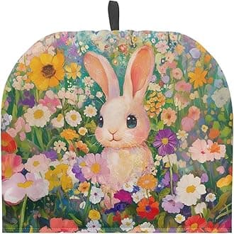 ZUXONGSY Tea Cozy for Teapot Insulated Rabbit Tea Pot Cozy for Home Decorative Flowers Tea Cosy for Teapot Kitchen Accessory