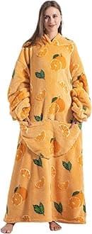 Capecage Blanket Hoodie, Long Hooded Blanket Sweatshirt as Birthday Gifts for Women Men, Long Wearable Blanket for Women Men.