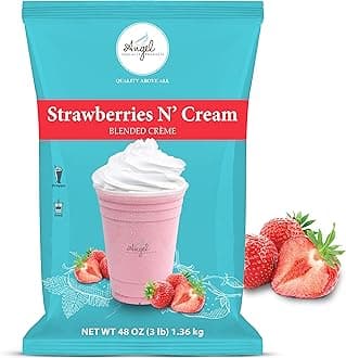 Strawberry Blended Crème Mix (Strawberries N' Cream) by Angel Specialty Products [3 LB]