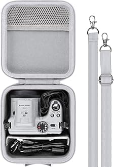 Camera Case Compatible with KODAK PIXPRO AZ405/AZ425/AZ255/AZ401/AZ528 Digital Camera Vlogging Camera,White Case