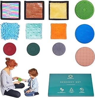 ODOXIA Sensory Mats for Autistic Children | Sensory Tiles for Kids | Discs & Bean Bags | Sensory Wall Panel | Multi-Sensory Exploration | Sensory Toys | Sensory Room Equipment | Sensory Disorder Toys