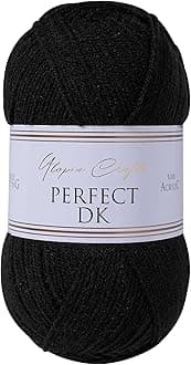 Utopia Crafts DK Double Knitting Yarn 100g (1, Black)