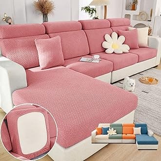 Soothing Home Sofa Covers, Sofa Hero Covers, Wear-Resistant Universal Magic Sofa Covers, Washable Stretch Sofa Couch Cushion Covers for Sectional Sofa (Pink,Pillow Cover)