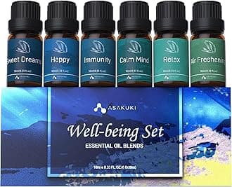 Essential Oil Blends, Essential Oils Set for Diffusers for Home 6 * 10ml