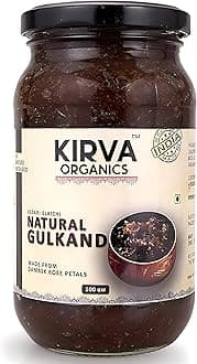 Natural Gulkand 500g | Sun-Cooked Damask Rose Petals & Rock Sugar | Infused with Kesar & Elaichi | Ayurvedic Digestive & Natural Body Coolant | No Artificial Flavors