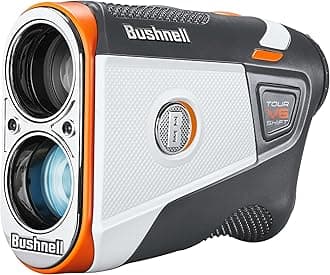 Bushnell Golf Tour V6 Shift Laser Rangefinder with Slope Switch, Visual Jolt Flag Locking, Magnetic Mount, 1300 Yard Range 6X Magnification