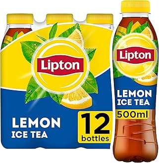 Lipton Ice Tea Lemon Soft Drink 500ml, (Pack of 12)