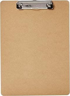 Amazon Basics Hardboard Office Clipboard - 30-Pack