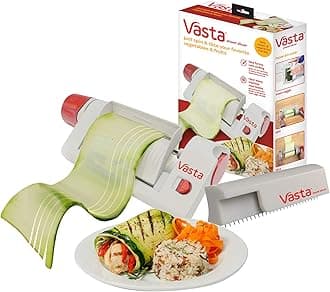 Vasta Veggie & Fruit Sheet Slicer, Stainless Steel Blade, 2 Attachements