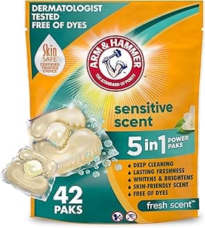 - Sensitive Fresh Scent 5-IN-1 Power Paks, 42 count