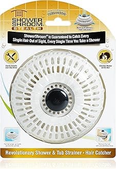 Shower Shroom Stealth Shower Hair Drain Catcher - Hair Stopper for Shower Drain, Bathtub, and Bathroom Sink, Will Not Impede Water Flow, Bathtub Hair Catcher for Drain with No Installation Required