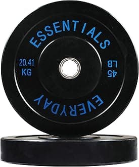 Signature Fitness2" Olympic Bumper Plate Weight Plates with Steel Hub, Pairs, Singles or Sets