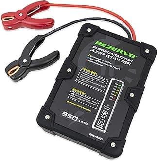 Batteryless Jump Starter - Jumpstarts Vehicles Using Ultracapacitor Technology for Cars, Trucks, Boats, RVs, ATVs, and Other Gas Engines (RZ-550 (550A))
