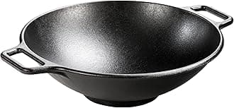 Lodge Pro-Logic Cast Iron Wok, 14-inch, Black