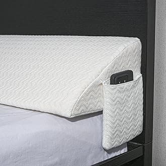 Vekkia Queen Bed Wedge Pillow for Headboard Gap/Mattress Gap Filler/Headboard Pillow/Bed Wedge Gap Filler,Stop Loosing Your Pillows