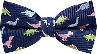 Men's Bow Ties Pre-Tied Adjustable Fun Pattern Bow Ties for Men