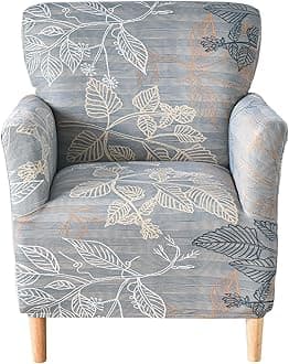 CRFATOP Stretch Mid Century Modern Armchair Slipcover 1-Piece Accent Chair Covers with Arms Soft Chair Slipcovers for Living Room Armchair Furniture Protector Office Reception Reading Sofa,A17