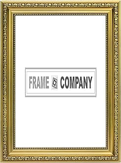 Gold (15.2x10.2cm) 6"x4" Ready to hang or stand Ornate Shabby Chic Picture/Photo/Poster frame with MDF backing board and High Clarity Styrene Shatterproof Perspex Sheet