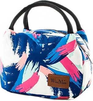 Winmax Lunch Cooler Bag, Insulated Lunch Box Bags, Portable and Reusable Lunch Bag for Women (Multi)