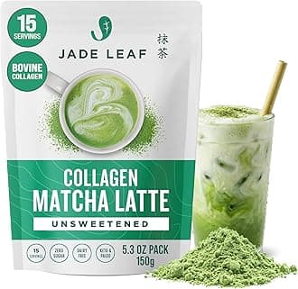 Jade Leaf Matcha, Collagen Matcha Latte Mix - Unsweetened - 5.3oz Pouch