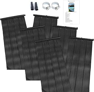 LOWENERGIE Solar Thermal Swimming Pool Heating Mat Hot Water Free Energy Saving Sun Pool Heater Kit Warm. Mat only (3, 0.66 x 6M)