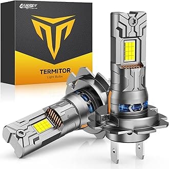 𝟓𝐭𝐡-𝐠𝐞𝐧 H7 𝗟𝗘𝗗 Bulbs, [ Latest & Brightest] 70,000LM 1200% Ultra Brighter, 1:1 Mini Size, 6500K H7 Fog Light Bulbs, No Adapter Required, Plug-N-Play, Non-Polarity, Pack of 2