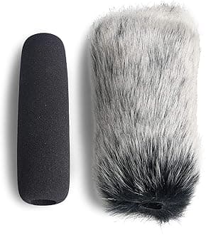 VideoMic Deadcat Windscreen and Foam Cover - Outdoor/Indoor Mic Wind Cover for Rode VideoMic, NTG2, NTG1 and WSVM Microphone (2 Pack)