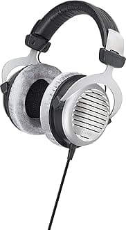beyerdynamic DT 990 Edition 250 Ohm, Open Back Over Ear Wired Headphones, Audiophile Grade, HiFi, Home Audio, Critical Listening. 9.8 Foot Cable. Silver with Comfortable, Soft, Grey Velour Earpads.