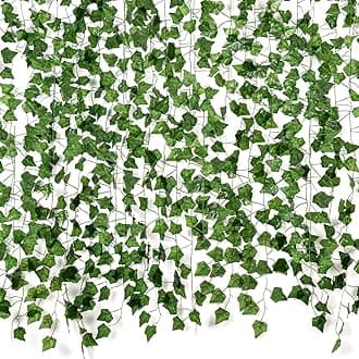 Fake Vines for Room Decor Aesthetic Artificial Plant Ivy Leaves Hanging Greenery Garlands for Home Bedroom Wall Wedding Party Decor (252FT 36PCS Vines)