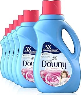 Downy Ultra April Fresh Liquid Fabric Softener 40 Loads 34 Fl Oz (Pack of 6)