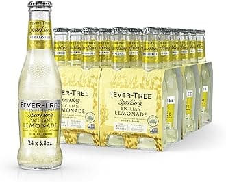 Sparkling Sicilian Lemonade – Premium Soda Mixer for Cocktails and Mocktails, 6.8 fl oz Bottles, Pack of 4 – Naturally Sourced, Non-GMO