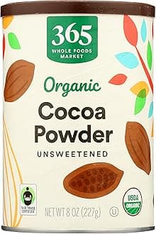 Organic Cocoa Powder, Unsweetened, 8 Ounce