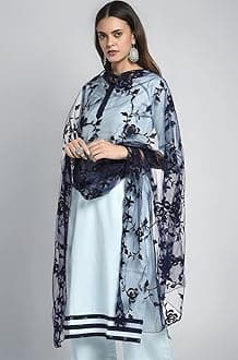 HARI MADHAV DESIGN Women's Nylon Net Embroidered Dupatta