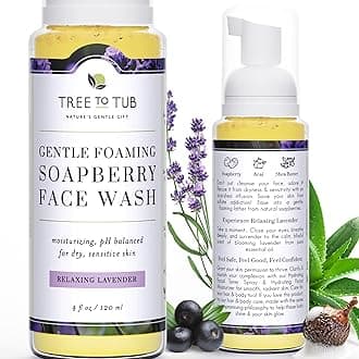 – Sensitive Skin Face Wash for Dry Skin - Moisturizing Gentle Face Cleanser for Women & Men, Hydrating Foaming Facial Cleanser, Daily Face Soap w/Organic Aloe Vera, All Natural Lavender Oil
