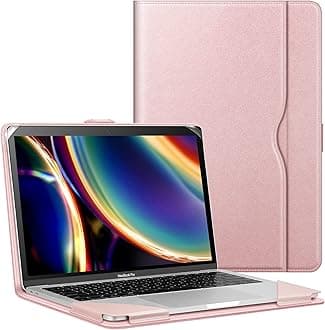 Fintie Sleeve Case Cover for MacBook Air 13.6 A3113 A2681 M3 M2, MacBook Air 13 A2237 (M1) / A2179 / A1932, MacBook Pro 13 A2338 (M2 M1) / A2251 / A2289 / A2159 / A1989 / A1706 / A1708, Rose Gold
