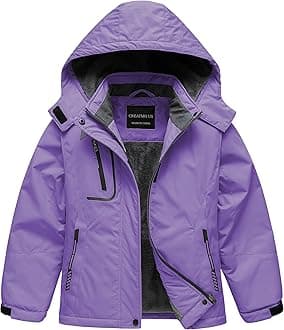 Girl's Waterproof Ski Jacket Warm Winter Snow Coat Windproof Snowboarding Rain Jacket