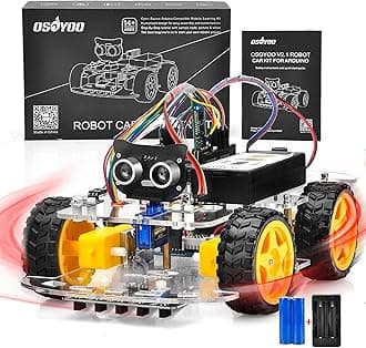 OSOYOO IoT Smart Robot Car Kit for Arduino – Classroom STEM Robotics Kit with WiFi & Bluetooth Control, Coding & Electronics Learning Platform for Schools