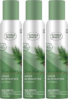Holiday Odor Eliminating Air Freshener Spray, Winter Wonder Green, 3-Ounce, Pack of 3