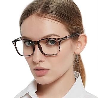 OCCI CHIARI Fashion Blue Light Blocking Reading Glasses for Women, Women's Computer Glasses Spring Hinge, ladies' Rectangle Readers Glasses 1.0 1.25 1.5 1.75 2.0 2.25 2.5...