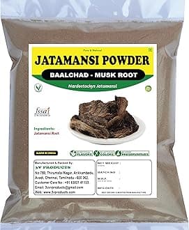 3V PRODUCTS Jatamansi Powder 50gm | Baalchad | Balchar | Nardostachys Jatamansi