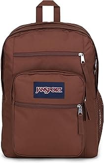 Laptop Backpack - Computer Bag with 2 Compartments, Ergonomic Shoulder Straps, 15” Laptop Sleeve, Haul Handle - Basic Brown