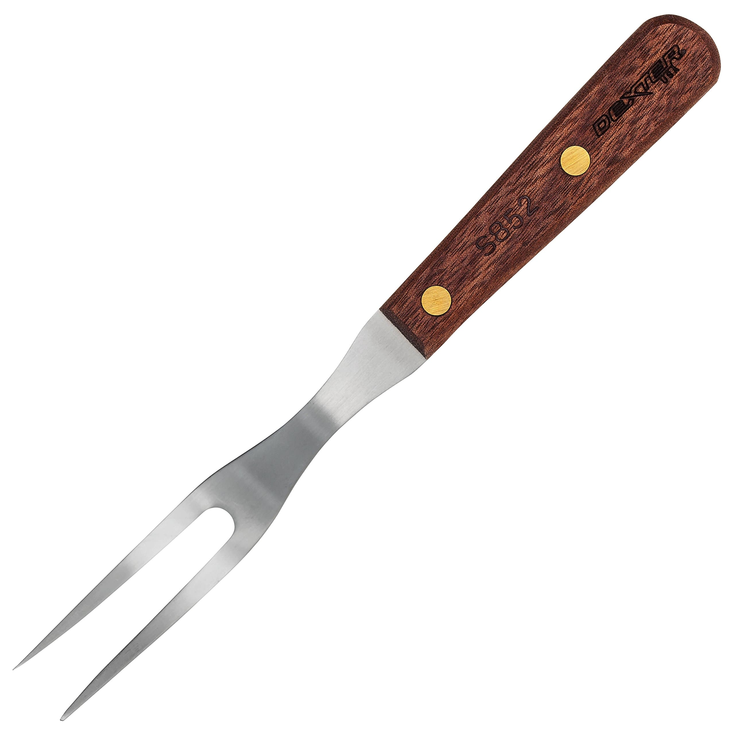 HIC Kitchen HIC Harold Import Co. Dexter-Russell Granny Fork, Stainless Steel with Walnut Handle, Made in the USA, Brown