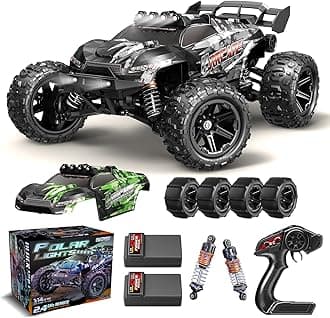 1:14 Scale All Terrain RC Cars for Adults & Boys (HS14323), Max Fast 40+ KPH, 4WD Off-Road RC Truck for Snow & Sand & Mud, 4X4 Waterproof Remote Control Car with 2 Rechargeable Batteries