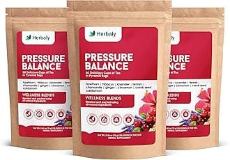 - Herbaly Heart Functional Tea - 9 Superherbs - Natural, Organic, Non-GMO, Caffeine-Free, Sugar Free - 3 Pack, 90 Pyramid Tea Bags