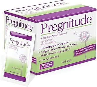 Pregnitude Reproductive Fertility Support - Helps Promote Regular Ovulation - Menstrual Cycles, and Increase Quality of Eggs - 30 Day Supply 60 Packets