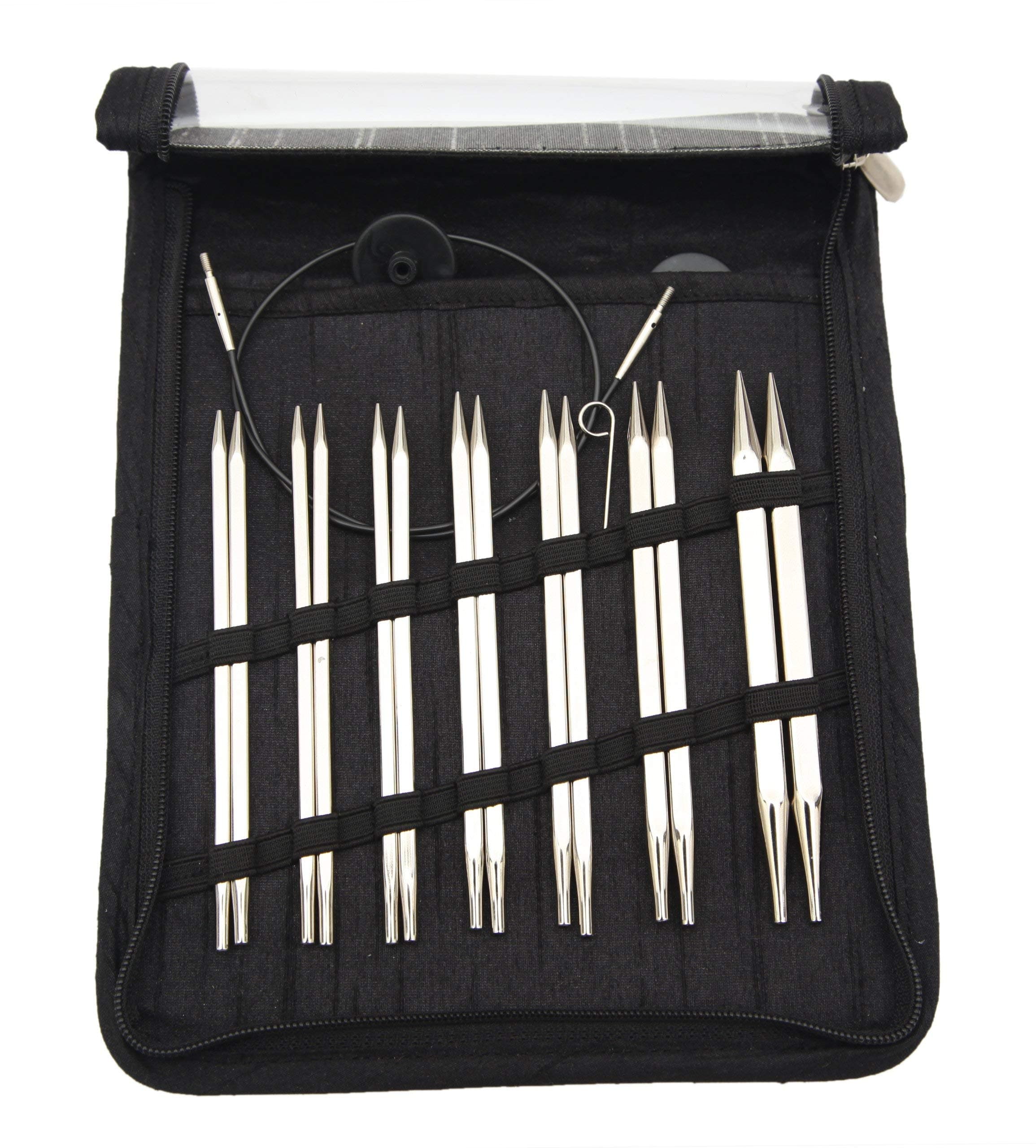 KnitPro - Nova Cubics Interchangeable Needle Deluxe Set - 1 Unit, Silver