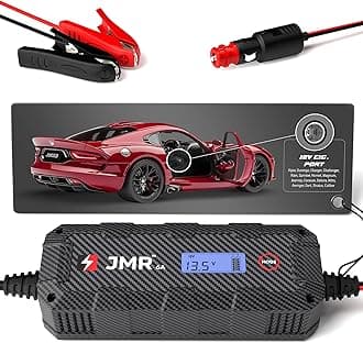 JMR Battery Charger for Dodge Viper Durango Charger Challenger Ram Sprinter Hornet Magnum Journey Caravan All Models Trickle Charger Conditioner Maintainer (UK Plug, No Lithium Mode)