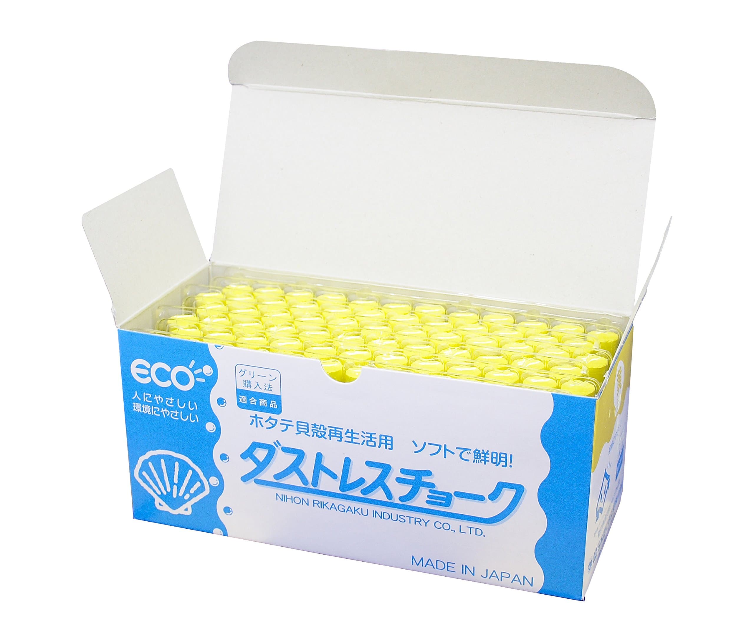 Dustless Chalk 72pcs, Yellow