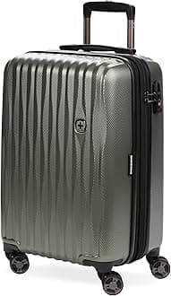 7272 Energie Expandable Hardside Luggage with Spinner Wheels and TSA Lock, Gunmetal, Carry-On 19-Inch