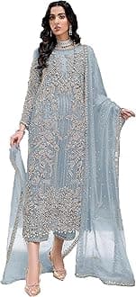 women's ready to wear embroidered eid festival pakistani salwar kameez suit for women (1032)
